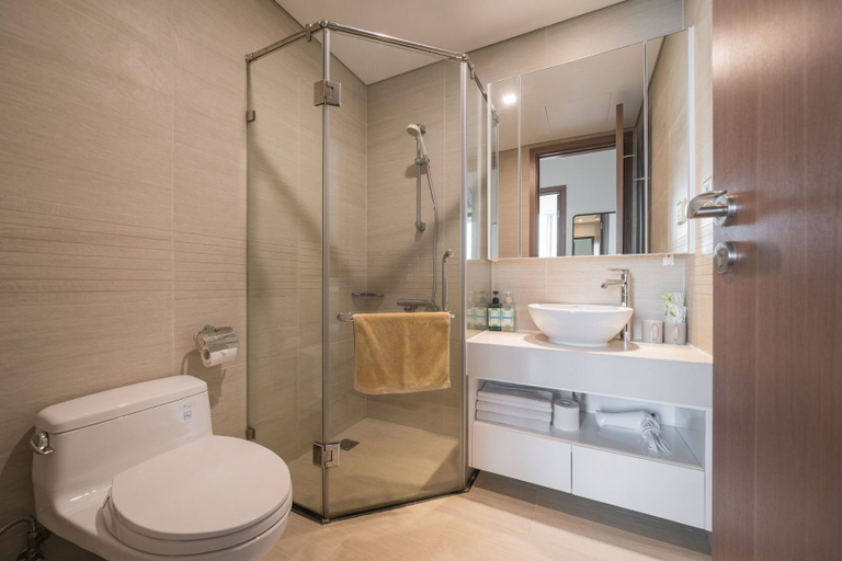 Bathroom, Vinhomes Green Bay Luxury Apartment, Từ Liêm