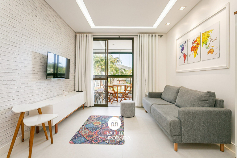 Living area 5, Apartamento Águas da Cachoeira - FLN, Florianopolis