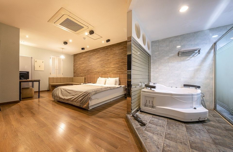 Bedroom 2, Wanju Cacao Self Check-in Motel, Jeonju