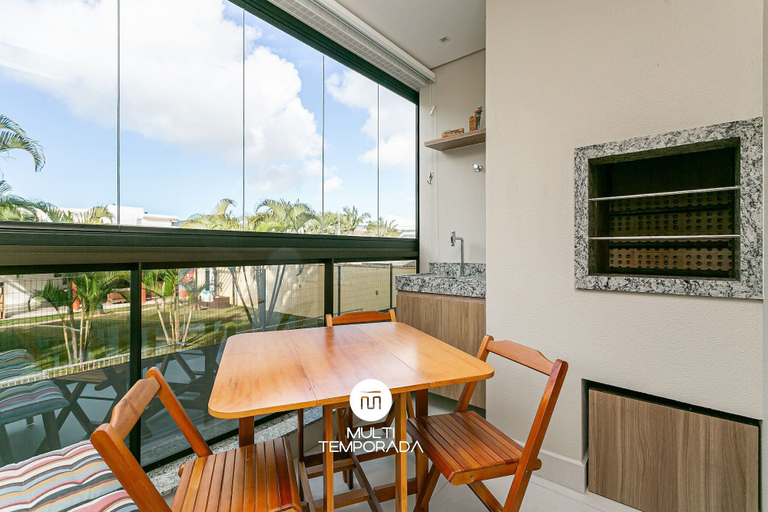 BBQ/picnic area, Apartamento Águas da Cachoeira - FLN, Florianopolis