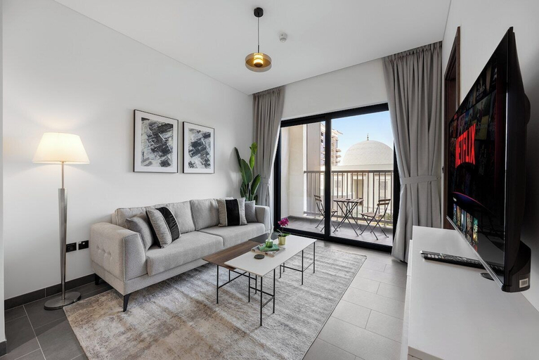Primary image, Modern 1BR Apartment with Balcony in Sobha Hartland, Dubai