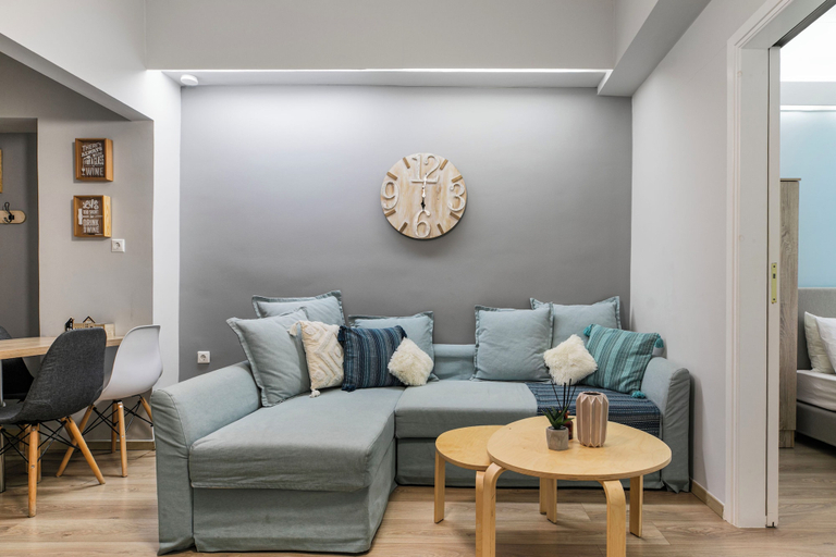 Living area 5, City Vibes - 2-BR Apt. with Backyard in kolonaki, Attica