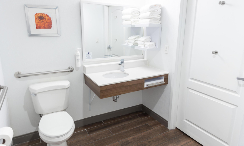 Bathroom 5, Hampton Inn Williamsport-Downtown, Lycoming