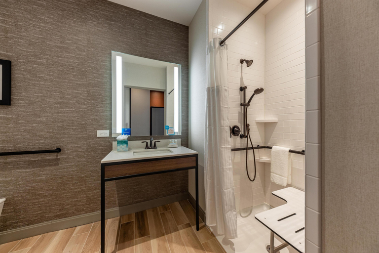 Bathroom 4, Hilton Garden Inn Chicago Central Loop, Cook