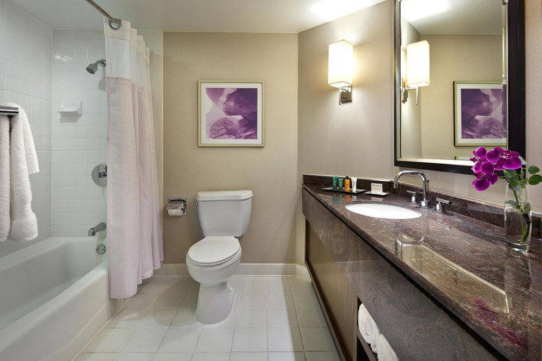 Bathroom 5, Hilton Long Beach, Los Angeles