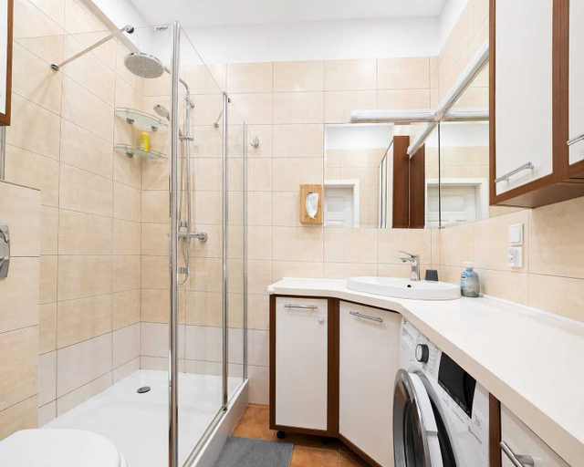 Bathroom 2, City View Apartment near Nowy Świat, Warsaw