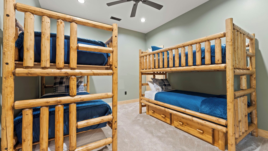 Bedroom 2, Luxe Lakefront Retreat w/ Pool, Hot Tub, Theater & Private Dock Sleeps 20+, Catawba