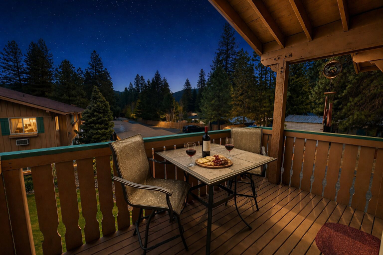 Outdoor dining 5, Suite Serenity 3 Bedroom Condo by NW Comfy Cabins by RedAwning, Chelan