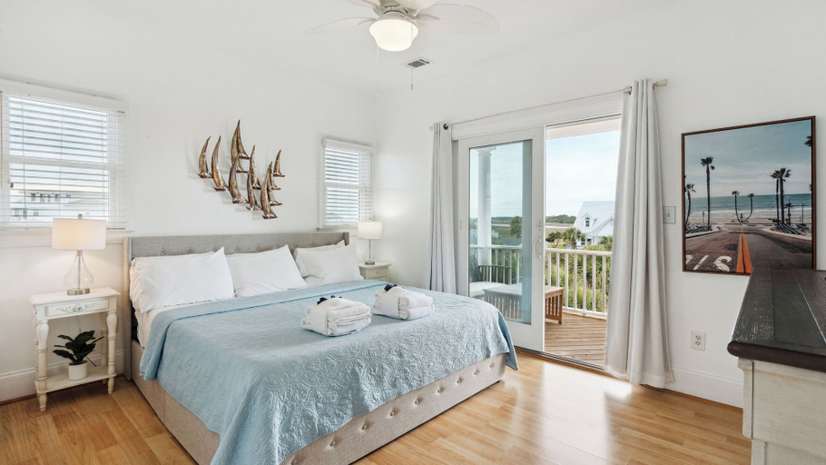 Bedroom 3, Oceanfront w/ Pool, Panoramic Deck Views, 5bdr Folly Ocean Breeze by Avantstay, Charleston
