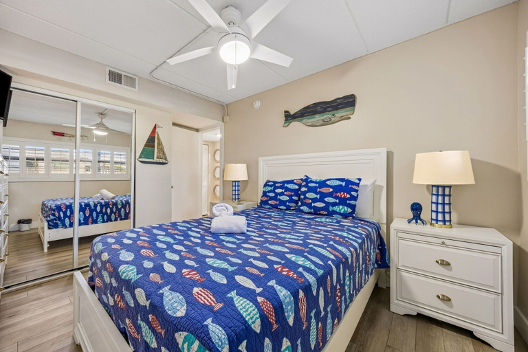 Bedroom 3, Spotted Sandpiper Condo Easy access to Pier, Pool and Beach Access are Steps Away by RedAwning, Nassau