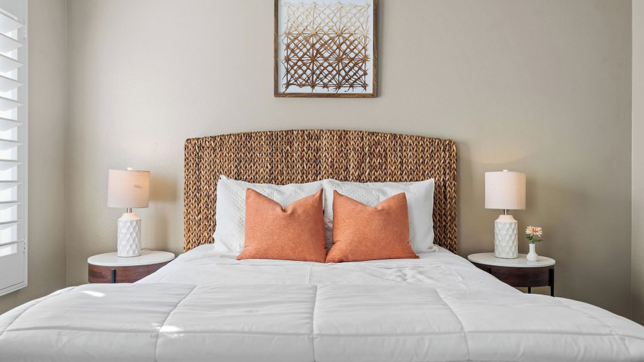Bedroom 3, La Quinta Desert Haven Luxe Stay w/ Private Pool, Hot Tub, Pool Table, Riverside