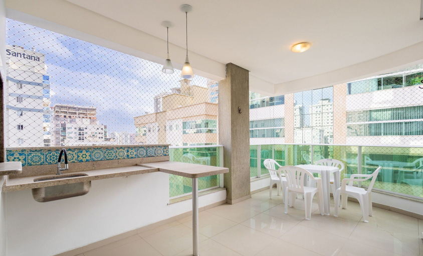 Outdoor dining, 450m Beach Apt - Bbq, 3 Suites Tah0602, Itapema