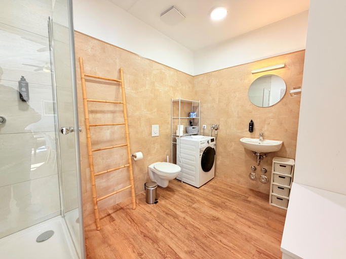 Bathroom, Amaroo - Serviced Apartments "Branden", Potsdam