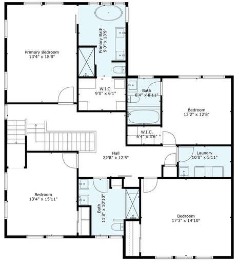Floor plan 5, Serene 5BR Farmhouse Retreat Shoreline, King