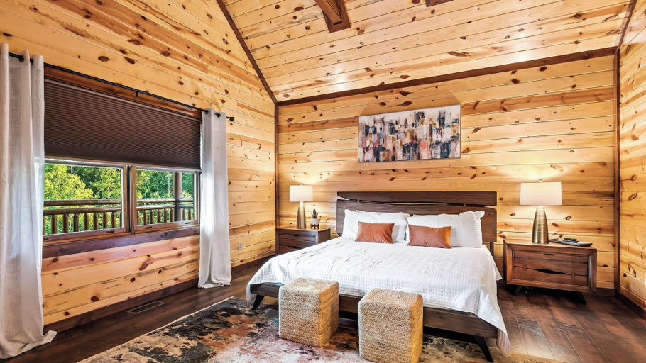Bedroom 3, Smokeys Paradise by Avantstay Sleeps 22 + Pool, Sevier