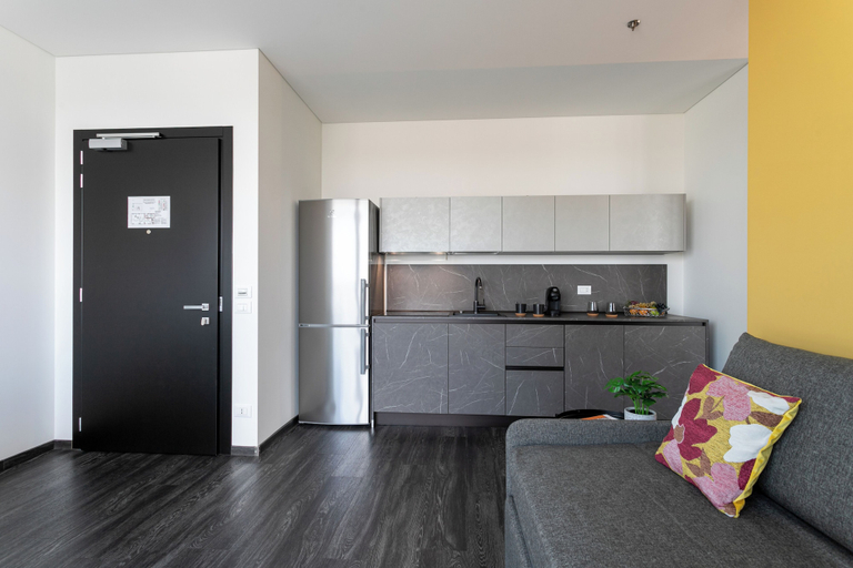 Living area 3, Htm Hybrid Tower Mestre by Halldis, Venezia