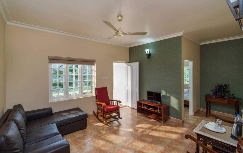 Living area 2, serene biovalley resort, Idukki