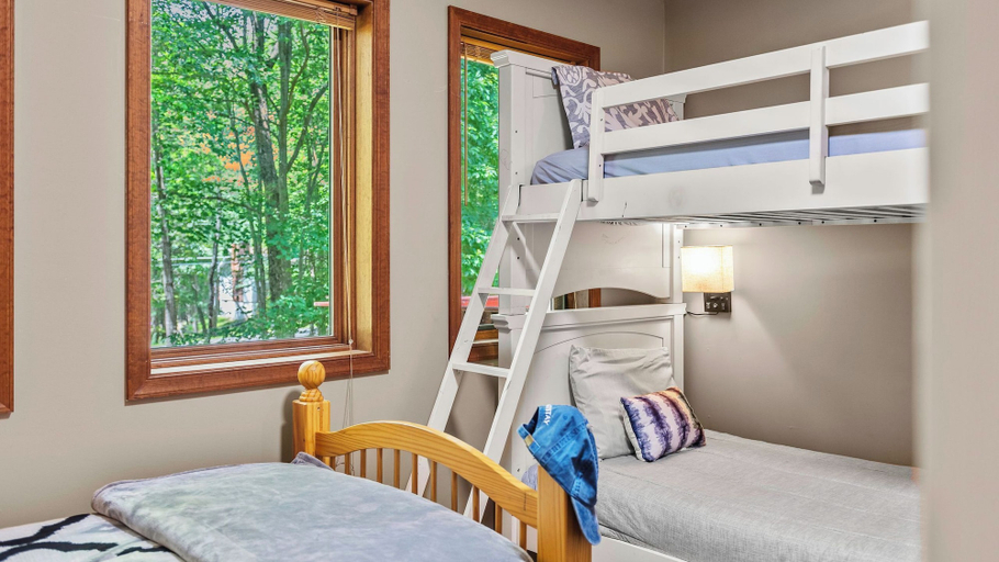 Bedroom 5, Poconos Escape w/ Game Room, Poker Loft, Fire Pit + Spacious Deck, Carbon