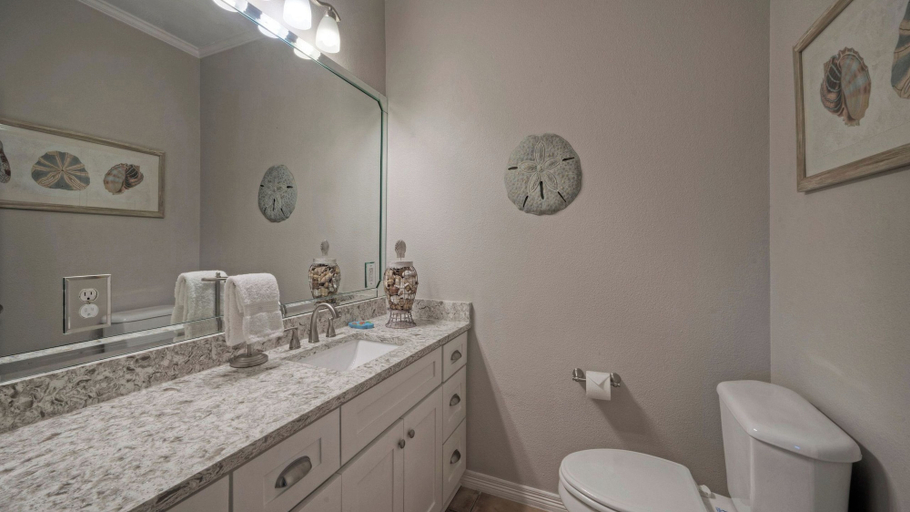 Bathroom 4, Coastal Soiree Ocean Views, Game Room, & Steps From Port Aransas Beaches, Nueces