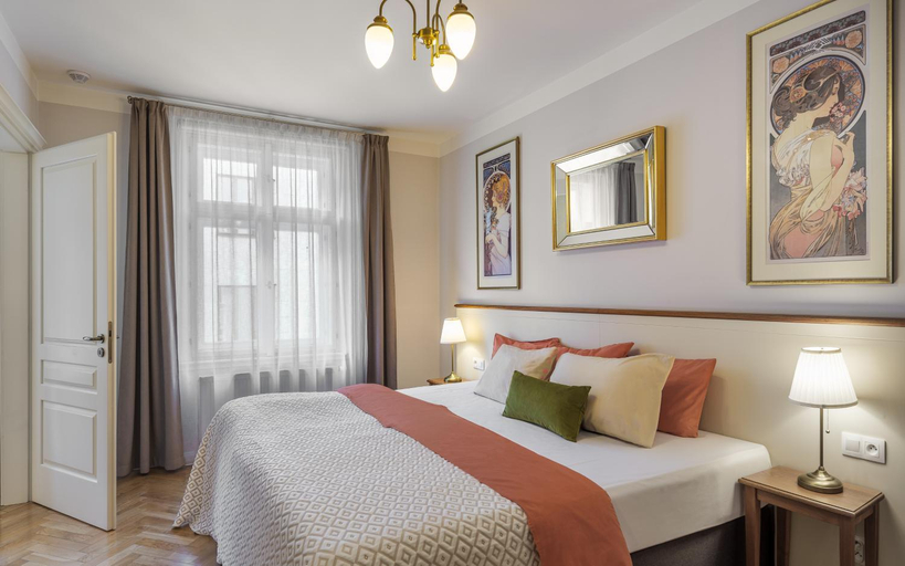 Bedroom 2, SeNo 6 apartments, Praha 1