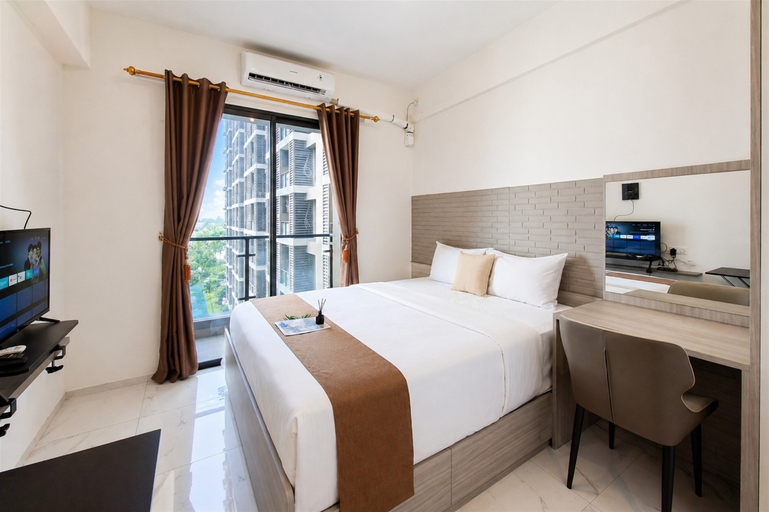 Bedroom 3, Studio Apartment with Functional Design at Sky House BSD By Travelio, Tangerang Selatan