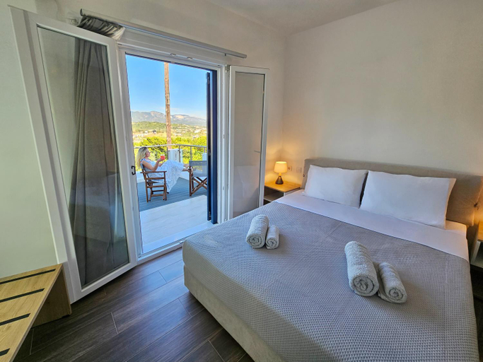 Bed, Kamara Apartments, North Aegean