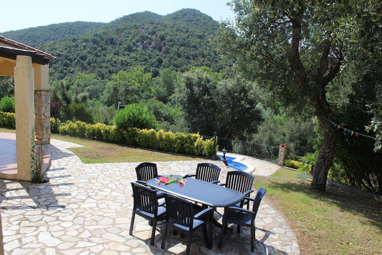 Balcony, Villa in Calonge With Pool and Mountain Views, Girona