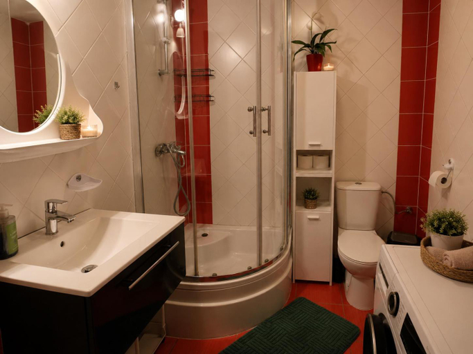 Bathroom 2, Pokoje goscinne u Brodzi, Puck