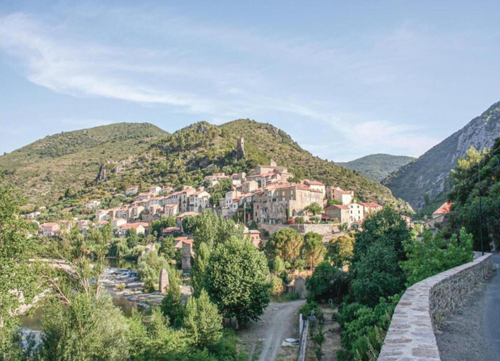 View from property 3, Hillside Retreat in Roquebrun, Hérault