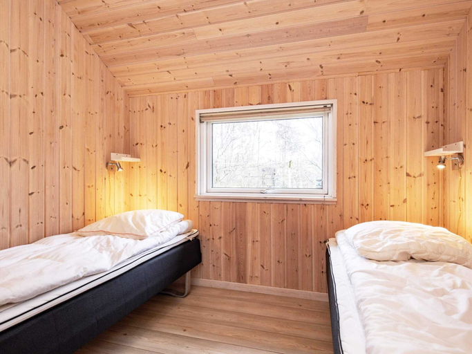 Bedroom 2, 5 Star Holiday Home in Hojslev, Skive