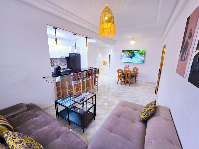 Living area 2, Elite Holiday Homes - Akdital & Aéroport, Fès