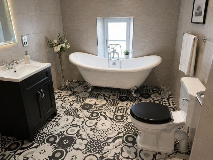 Bathroom 4, The Hurt Arms, Derbyshire