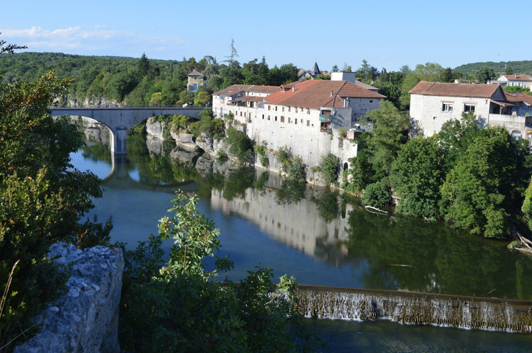 View from property 2, Hidden Retreat in Chassiers, Ardèche