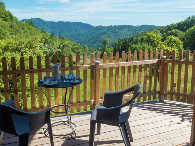 Balcony, Cozy Countryside Escape in Auvergne, Haute-Loire