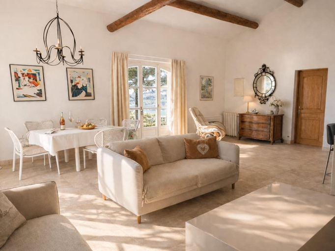 Living room, Sunny Holiday Home in Provence With Pool, Vaucluse