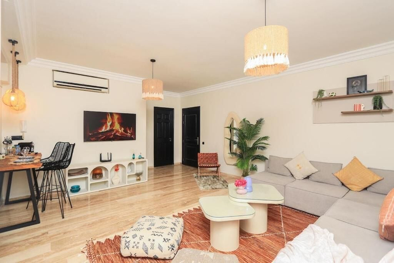 Living area 3, Elegant 2 bedroom apartment, Marrakech