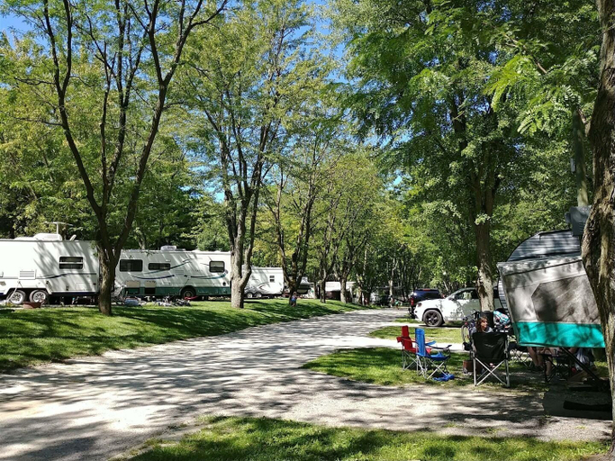 Property grounds 2, Fish Lake Beach Camping Resort, Lake