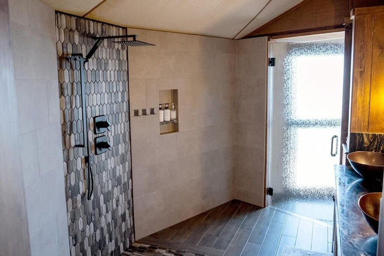 Bathroom 2, Elk & Embers Mountain Hideaway, Haywood