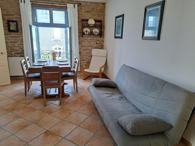 Living room 2, Sea View Apartment in Le Pouldu, Finistère