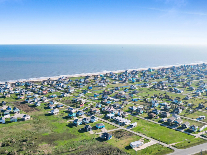 Aerial view 4, Seashell Shack On Shrimp 3 Bedroom Home, Galveston
