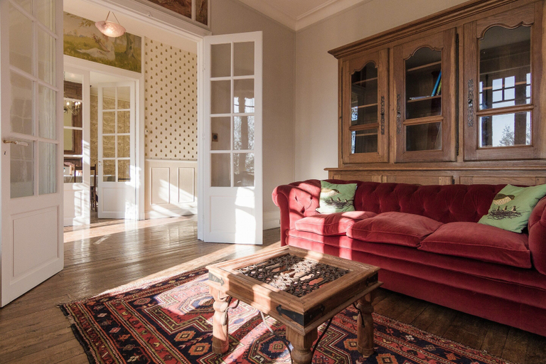 Living room 5, Stylish Mansion in Savignac, Dordogne