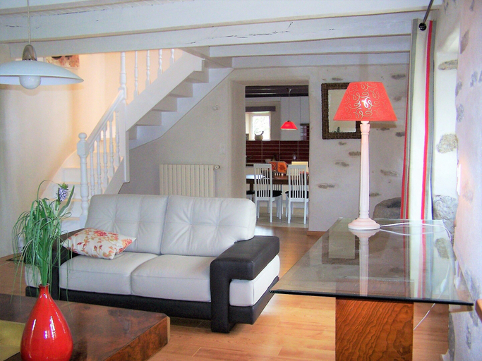 Living room 5, 17th Century Breton Cottage With Modern Interior on the Edge of a Forest, Finistère