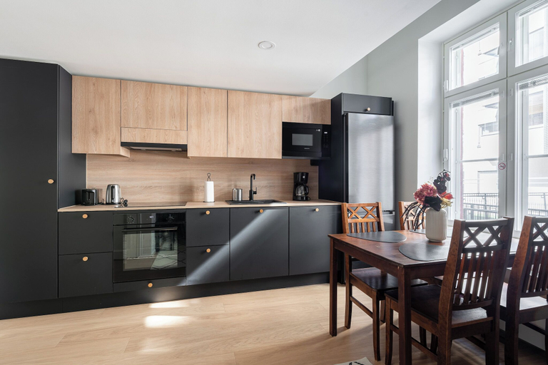 Private kitchen 2, Modern Nordic Loft in Historical Area, Pirkanmaa