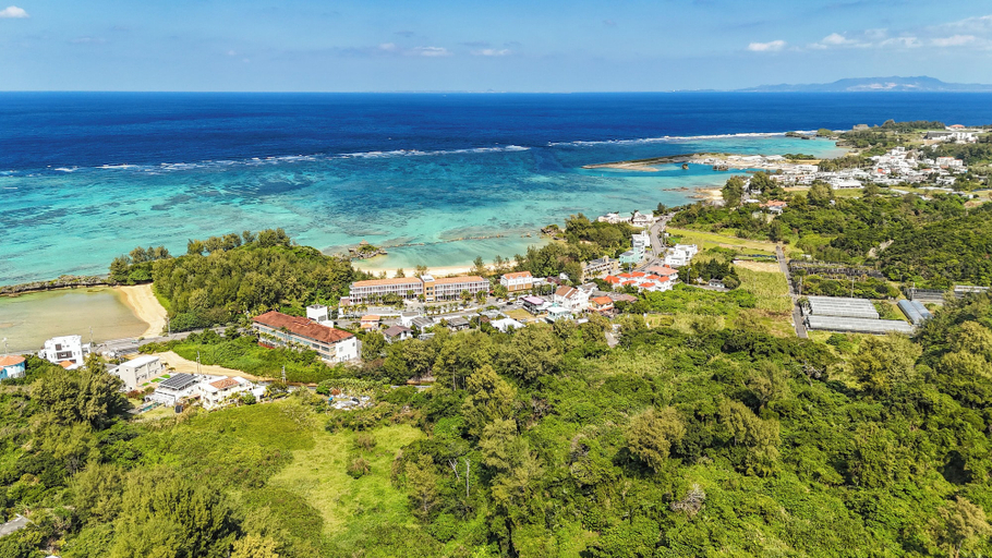 Aerial view 3, Luxury Villa Maeda 2, Onna