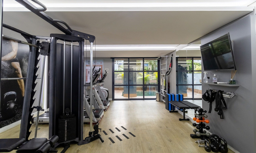 Fitness facility 5, Ap w/ Barbecue and Pool 350m Jurere Beach Jpr201, Florianopolis