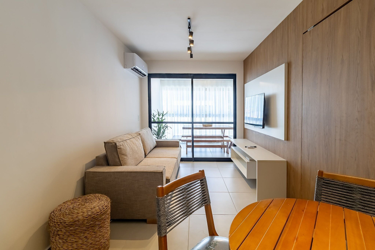 Living area 5, APTO 2 Suítes | Varanda Gourmet | Climatizado | San Martin | Destino BSM 203C, Barra de São Miguel