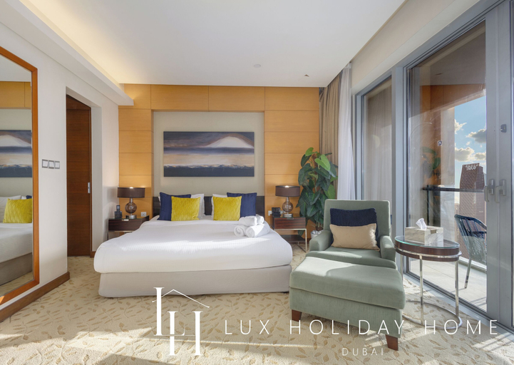 Bedroom 3, LUX | The EMAAR Fashion Avenue Studio, Dubai