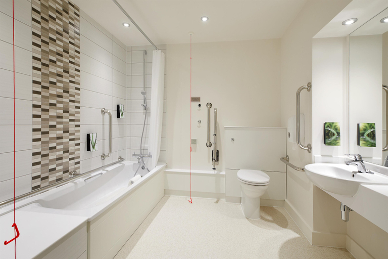 Bathroom 3, Premier Inn Truro, Cornwall