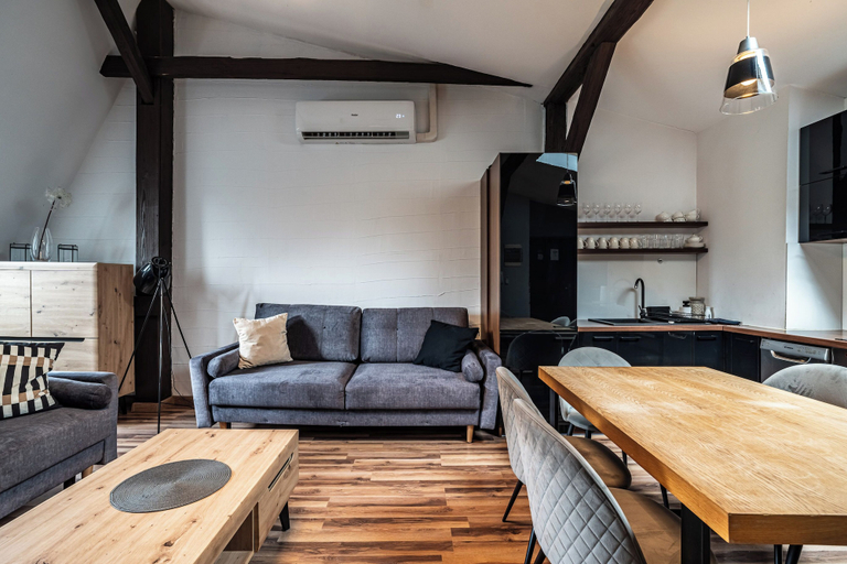 Living area 3, RentPlanet - Apartamenty Damrota, Będzin