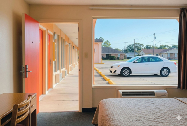Room 4, Budget Inn Jennings LA I-10, Jefferson Davis